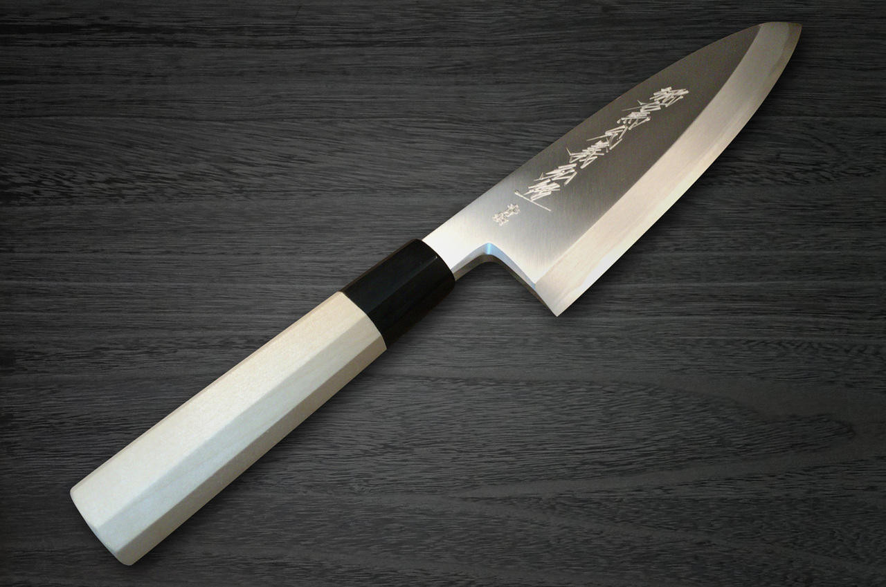 Yoshihiro Aogami No.2 Aogasumi B2HC Japanese Chef's Deba Knife 150mm with Magnolia Wood Handle