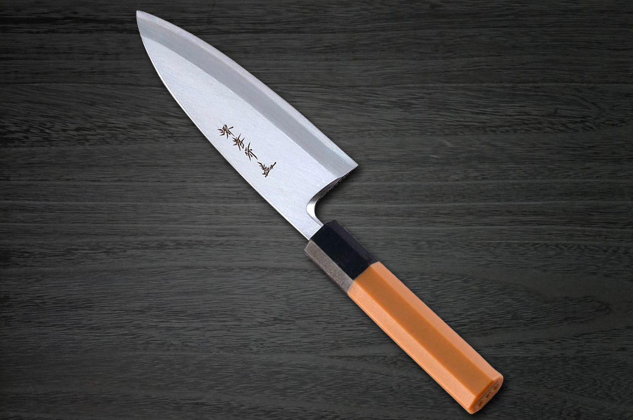 Kanetsune KC-950 DSR-1K6 Stainless Hammered Japanese Chef's Knife SET  (Gyuto180-Slicer210-Santoku-Vegetable-Petty)