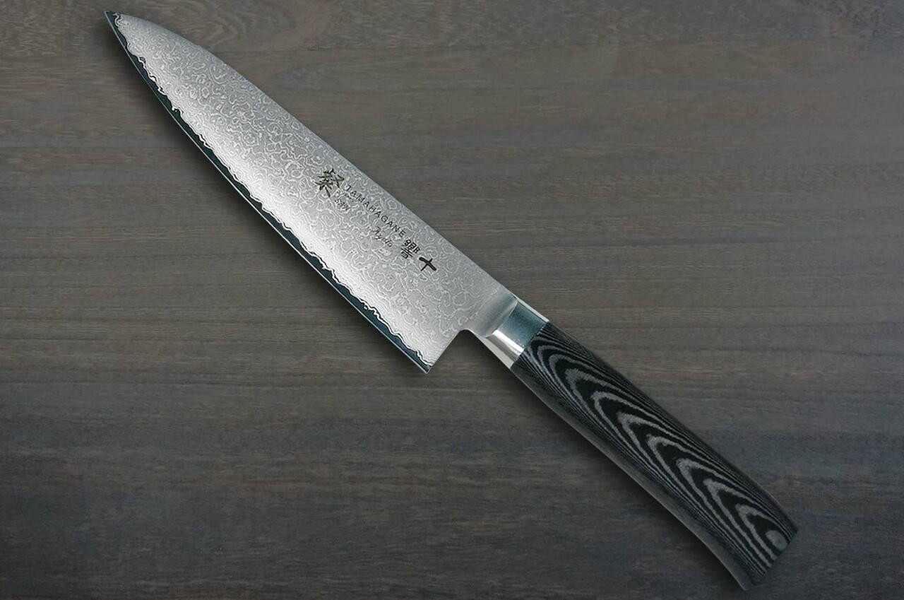 Tamahagane 牛刀 270mm 専用ケース付き 玉钢竹制3层不锈钢日本厨师用剔骨刀柔性160mm |日本刀