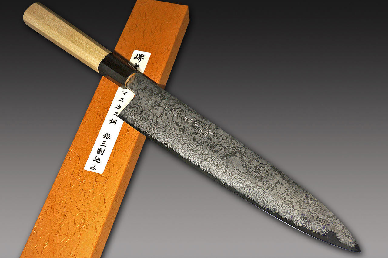 堺孝行33层Damascus Gingami No.3 日本厨师行头刀300mm |日本刀