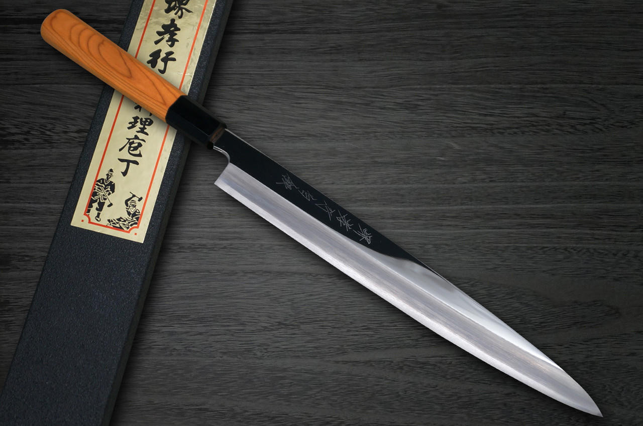堺孝行白银INOX 镜面处理日本厨师柳场（生鱼片） 240 毫米|日本刀