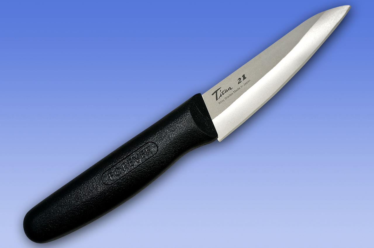 FOREVER Hybrid Silver Titanium 21 Japanese Chef's Petty Knife