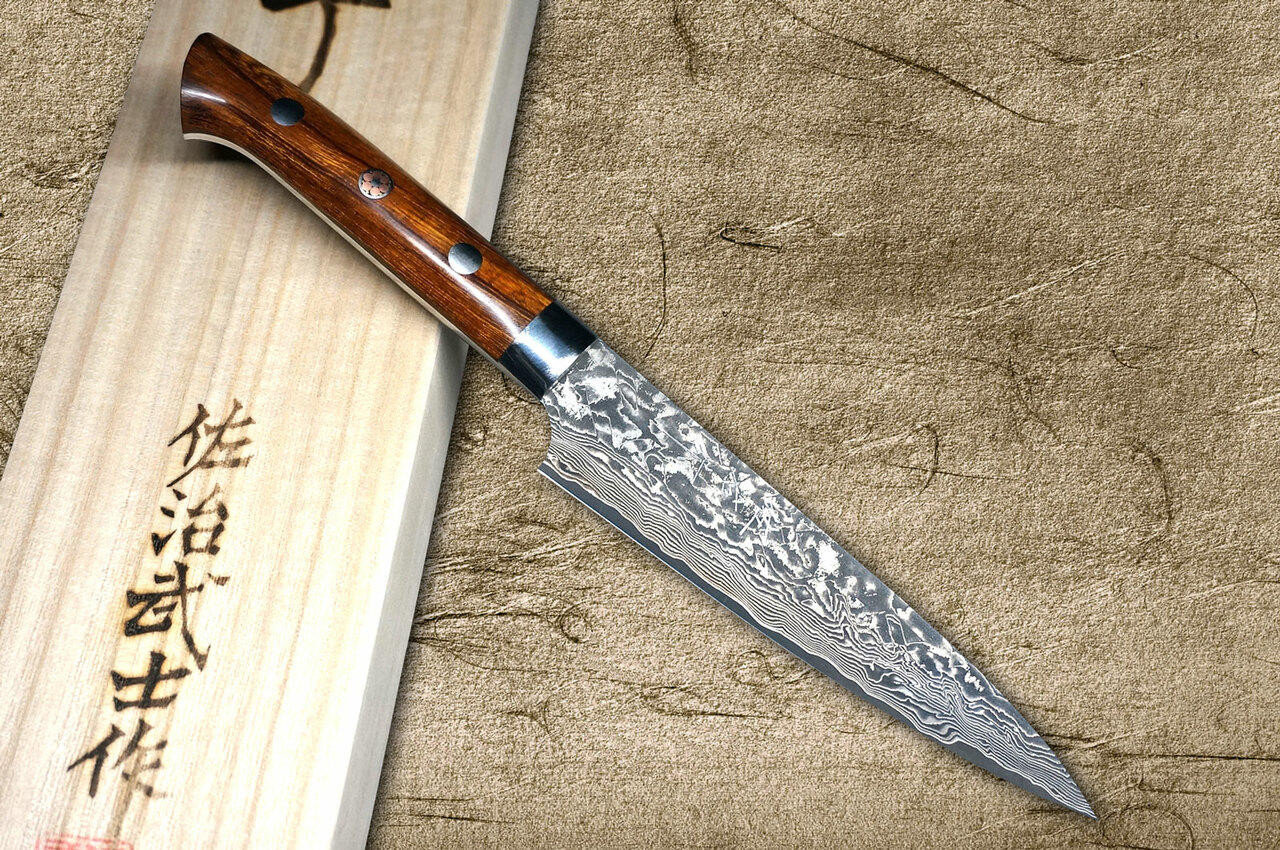 時代品 在銘 蓮蝙蝠彫 匕首 短刀拵 武具 尾張関 Owari-Seki - グリ彫金具脇指拵 Blade and Mounting for