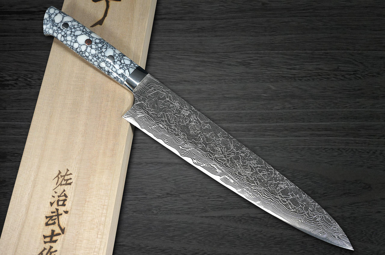 Sakai Takayuki 33-Layer VG10 Damascus Hammered WA Japanese Chef's Knife SET  (Steak Petty Knife120mm x 2pcs)