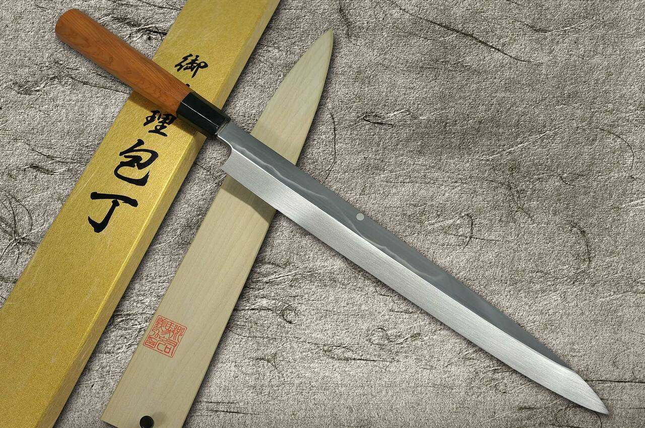 Japanese knives | Yoshihiro White No.2 Honyaki Mt.Fuji-Art AFHY