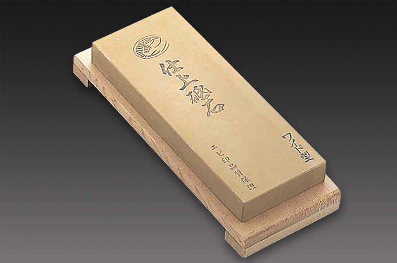 石器　磨製石斧　v20 Naniwa 研磨石(磨刀石) #4000 仕上(磨光) 带支架| 日本刀