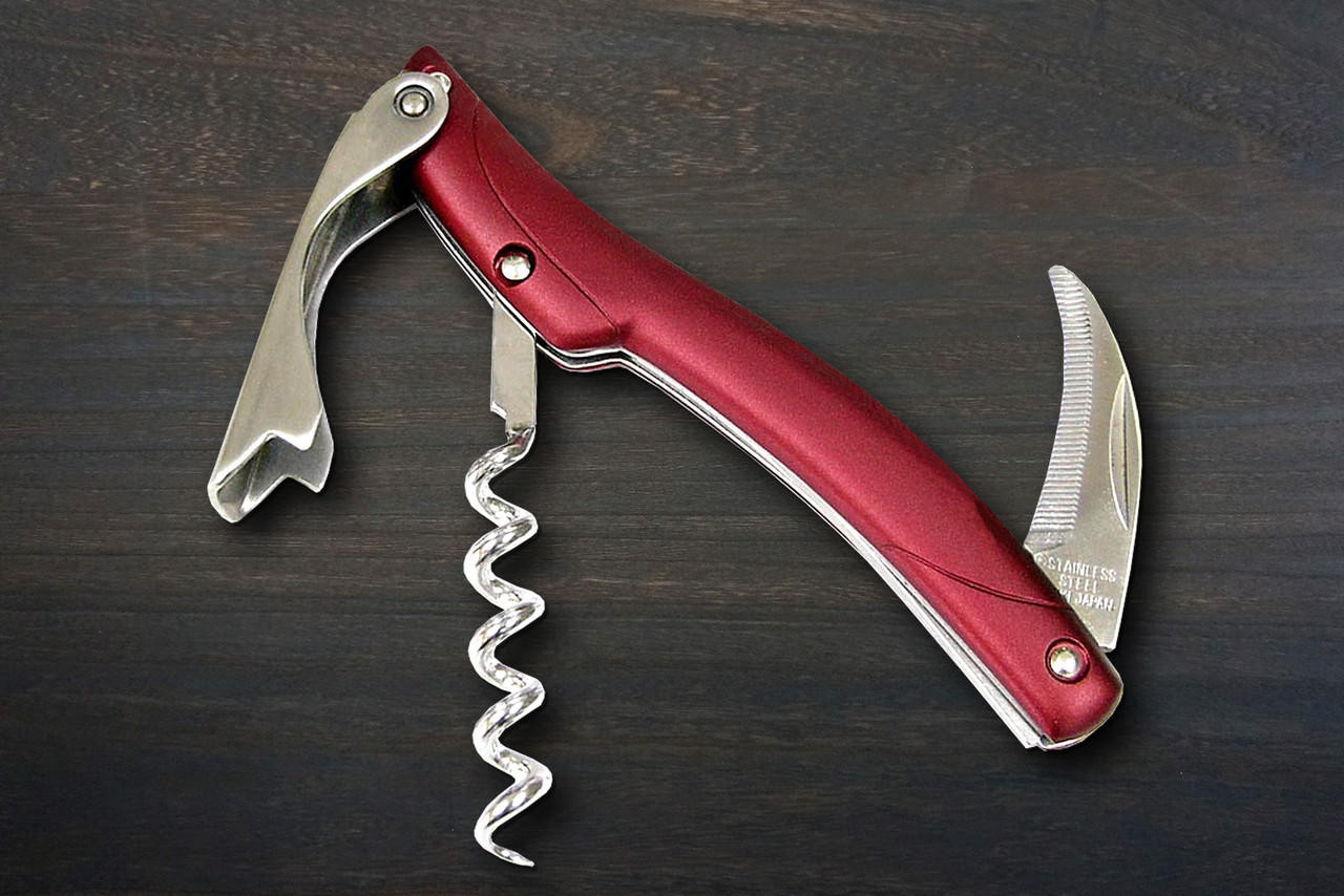 Bottle Opener, Corkscrew Opener With Knife