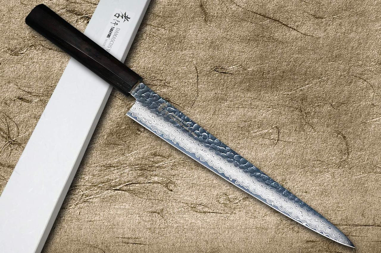 Sakai Takayuki 33-Layer VG10 Damascus Ebony Chef's Slicer