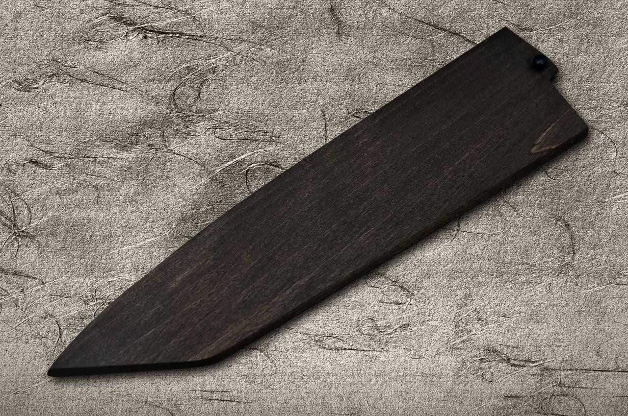 saya-handmade38 Magnolia Saya Sheath Dark Brown [with Ebony Pin] for 190mm