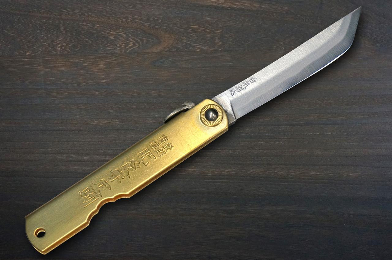 HIGONOKAMI 永尾Kanekoma Shirogami Migaki 折叠小刀（实用