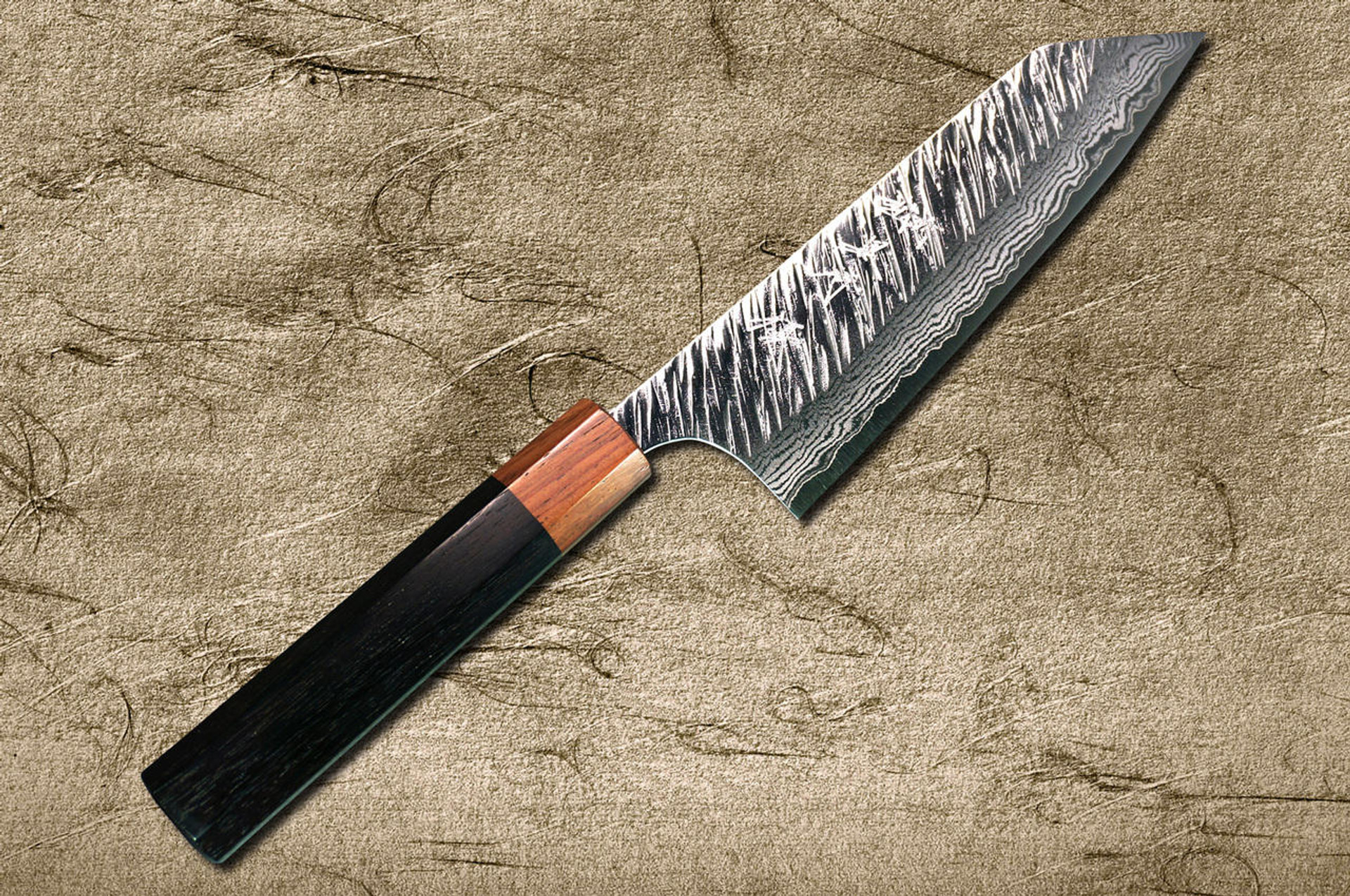 Yu Kurosaki VG10 Damascus FUJIN WA RS8H Japanese Chef's Bunka Knife ...