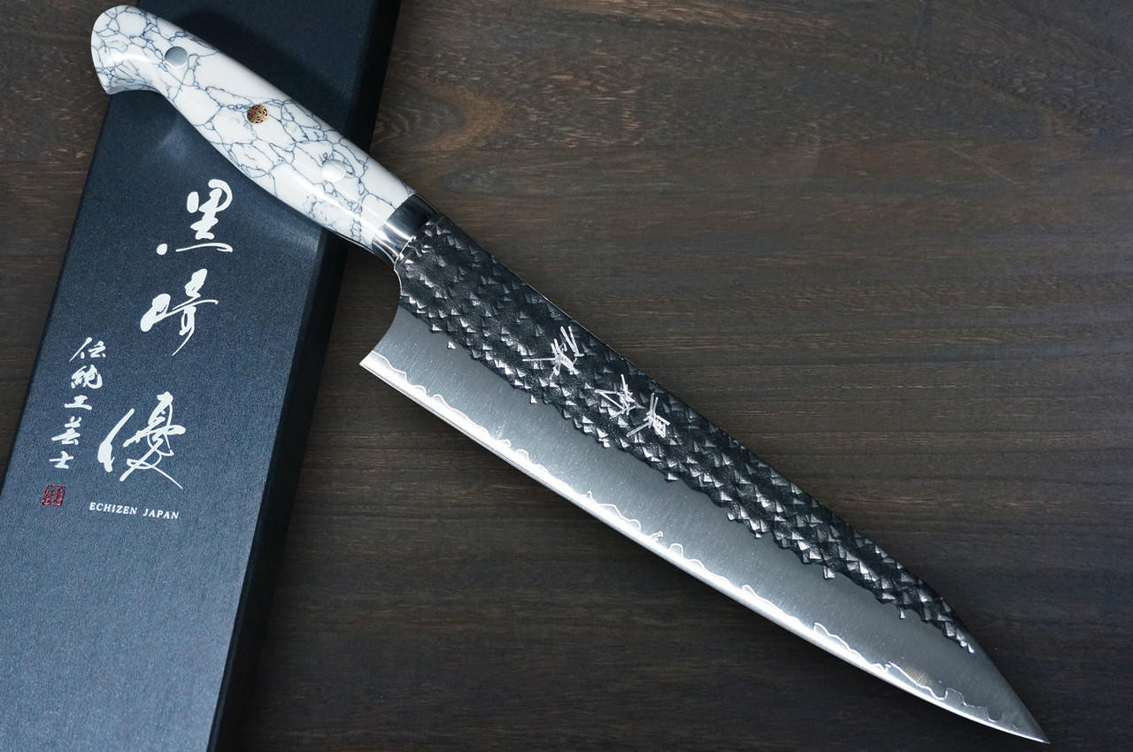 Yu Kurosaki R2(SG2) Hammered SENKOEI Custom TCA Japanese Chef's Gyuto
