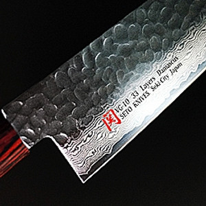 img Iseya I-series 33 Layer VG-10 Damascus Hammered