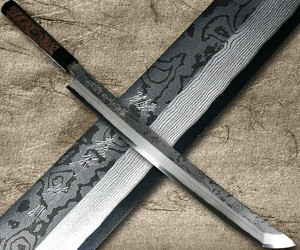 img Sakai Takayuki ZANGETSU ENTEN Ginsan Damascus