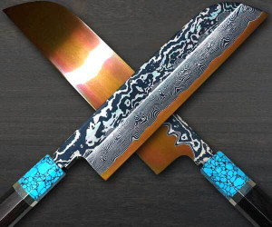 img Keiichi Fujii HEKIRYUSHI Aogniko Black Damascus