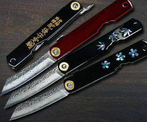 main Nagao Kanekoma VG10 Damascus Raden-Makie-Art