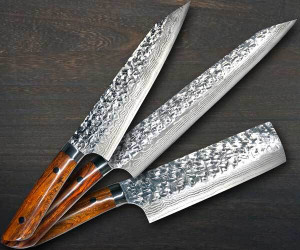 img Takeshi Saji SRS13 Mirror Hammered Damascus IRN