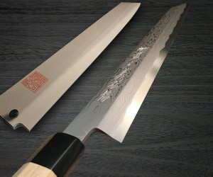 main Yoshihiro Aogami No.1 Damascus Suminagashi B1SN