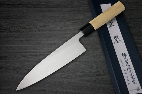 Masamoto KS Honkasumi Gyokuhaku-ko Japanese Chefs Ai-Deba Knife 210mm KS2421