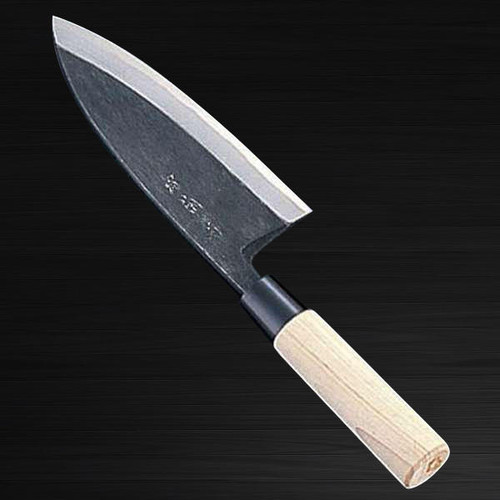 Carbon High-grade White Steel Deba Knife (Fish Knife) Japanese Yew Oct –  Tokuzo Knives