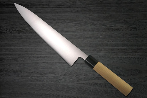 Masamoto KS Honkasumi Gyokuhaku-ko Buffalo Tsuba Japanese Chefs Gyuto Knife 270mm KS3127