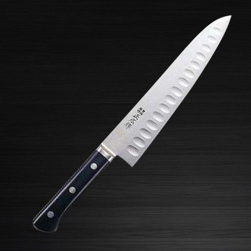 Masahiro MV Stainless Honyaki Japanese Chefs Dimpled Gyuto Knife 240mm