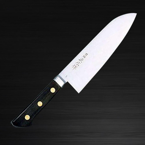 Masahiro Japanese Steel Metal Tsuba Chefs Santoku Knife 175mm