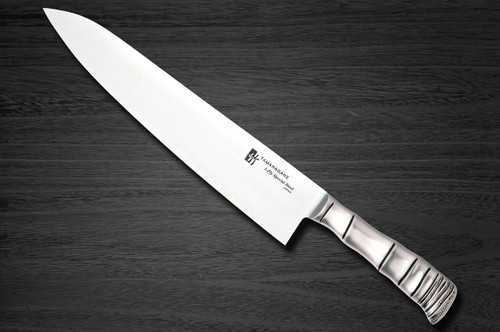 Tamahagane Bamboo 3-Layer Stainless Japanese Chefs Gyuto Knife 180mm