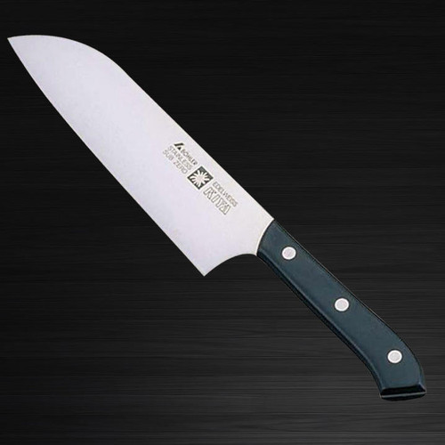 Kiya New Edelweiss No.180 Japanese Chefs Santoku Knife 180mm