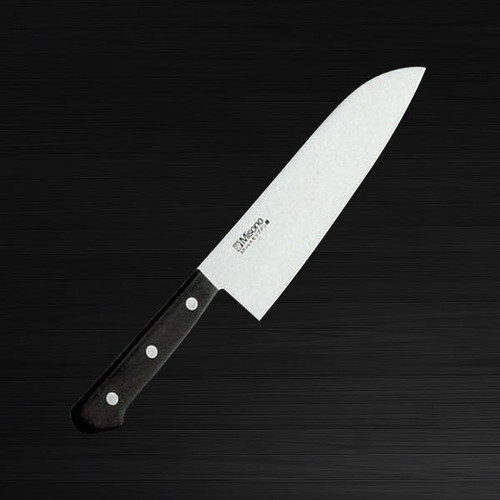 Misono MV Stainless Steel no-Tsuba Japanese Chefs Santoku Knife 140mm