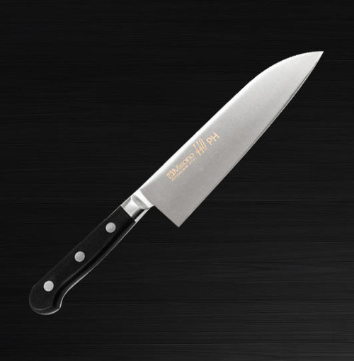 Misono 440 Hyper-Chrome Molybdenum Stainless PH Japanese Chefs Santoku Knife 180mm
