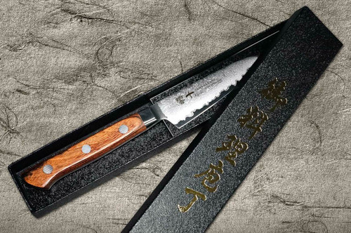 まとめ割　ワム　正規品　ハイパーナイフ　ノンエフ Tamahagane Kyoto 63 Layer-Damascus Wood Handle Japanese Chef's