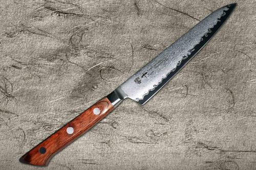 Tamahagane Kyoto 63 Layer-Damascus Wood Handle Japanese Chef's