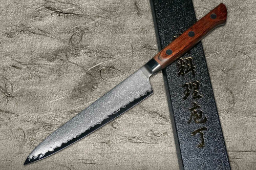Tamahagane Kyoto 63 Layer-Damascus Wood Handle Japanese Chef's