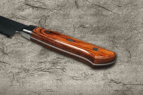 Tamahagane Kyoto 63 Layer-Damascus Wood Handle Japanese Chefs SlicerSujihiki 270mm