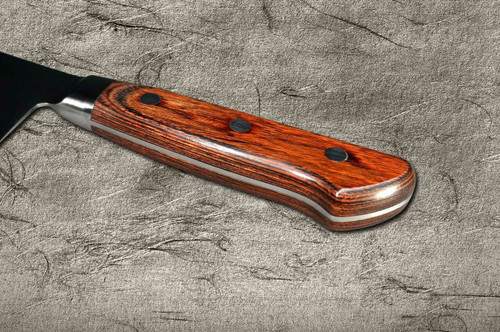 Tamahagane Kyoto 63 Layer-Damascus Wood Handle Japanese Chefs Santoku Knife 175mm