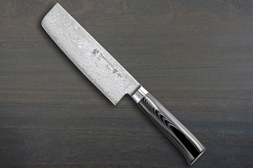 Tamahagane SAN Kyoto 63 Layer-Damascus Japanese Chefs NakiriVegetable 160mm