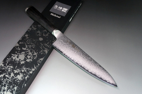 Shikisai MIYAKO 33 Layer Damascus AUS8 Japanese Chefs Gyuto Knife 180mm