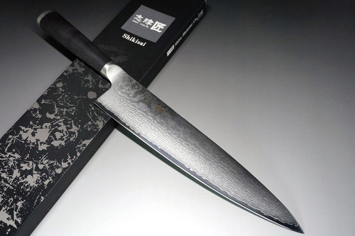 Shikisai MIYAKO 33 Layer Damascus AUS8 Japanese Chefs Gyuto Knife 240mm