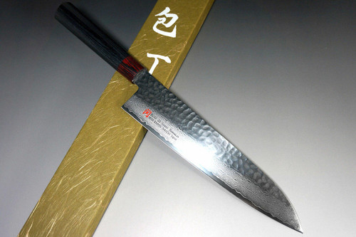 Iseya I-series 33 Layer VG-10 Damascus Hammered Japanese Chefs Gyuto Knife 210mm