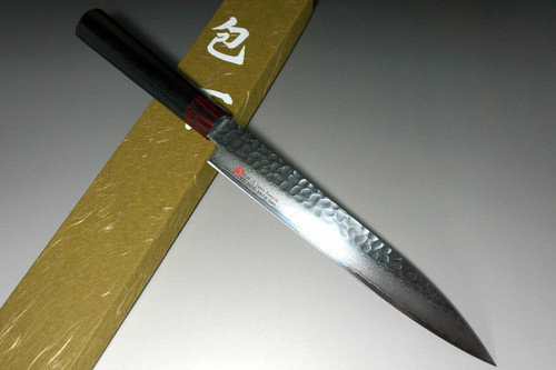 Iseya I-series 33 Layer VG-10 Damascus Hammered Japanese Chefs YanagibaSashimi 210mm