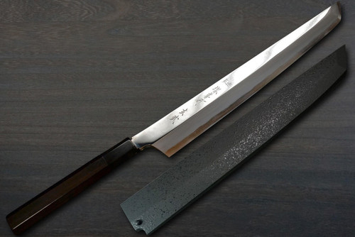 Kanetsune KC-950 DSR-1K6 Stainless Hammered Japanese Chef's Knife SET  (Gyuto180-Slicer210-Santoku-Vegetable-Petty-Mini Deba)