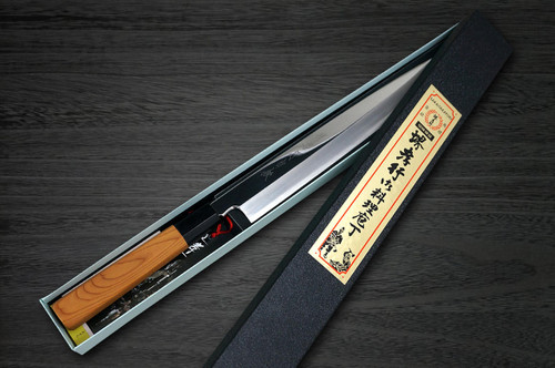 堺孝行白银INOX 镜面处理日本厨师柳场（生鱼片） 240 毫米|日本刀