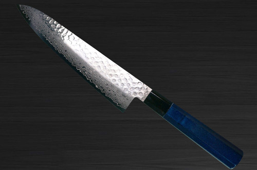 Sakai Takayuki 45-Layer Damascus Indigo Japan-Blue Chefs Gyuto Knife 210mm