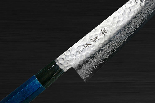 Sakai Takayuki 45-Layer Damascus Indigo Japan-Blue Chefs Gyuto Knife 210mm