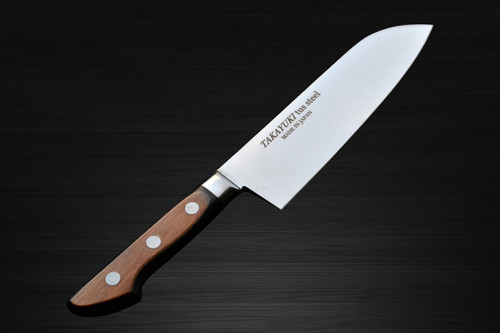 Sakai Takayuki TUS Steel Japanese Chefs Santoku Knife 180mm