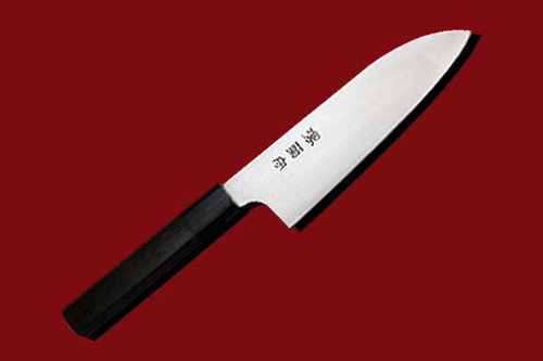 Sakai Kikumori Japanese-style Rosewood handle Chefs Santoku Knife 170mm