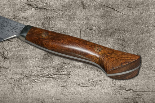Shigeki Tanaka 33-Layer R2(SG2) Damascus IR Japanese Chef's Slicer(Sujihiki) 240mm with Desert Ironwood Handle 