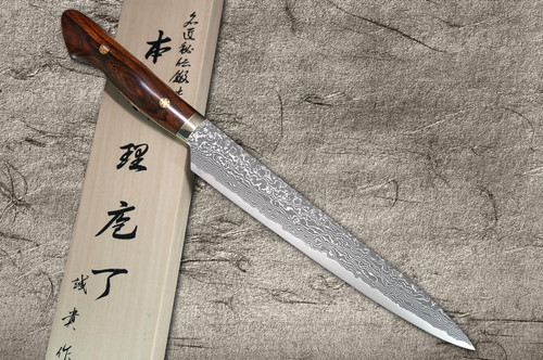 Shigeki Tanaka 33-Layer R2(SG2) Damascus IR Japanese Chef's