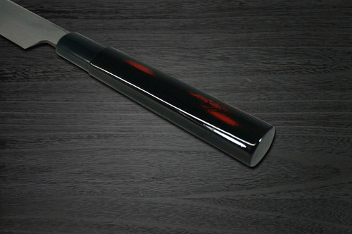 Sakai Takayuki Shikisai Kasumitogi White steel Japanese Chefs YanagibaSashimi 300mm Akebono with Saya Sheath